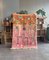 Marokkanischer Beni Ouarain Wollteppich in Rosa, Orange & Mehrfarbig, 1990er 2