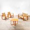 Set of Mod. Lamellar Armchairs, 1940s 7