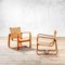 Set of Mod. Lamellar Armchairs, 1940s 1