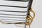 Mid-Century Modern Coat Rack in Gold and Black Aluminium, 1960s 5