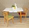 Table de Cuisine avec Tiroir en Bois de Formica, 1950s 2
