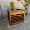 Mueble de roble con cajones y estantes deslizantes, siglo XX, Imagen 16
