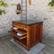Mueble de roble con cajones y estantes deslizantes, siglo XX, Imagen 20