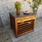 Mueble de roble con cajones y estantes deslizantes, siglo XX, Imagen 22