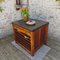 Mueble de roble con cajones y estantes deslizantes, siglo XX, Imagen 15