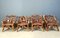 Rustic Wood and Knotted Root Armchairs, 1960s, Set of 4 9