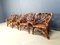 Rustic Wood and Knotted Root Armchairs, 1960s, Set of 4 5
