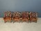 Rustic Wood and Knotted Root Armchairs, 1960s, Set of 4 4
