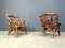Rustic Wood and Knotted Root Armchairs, 1960s, Set of 4 7