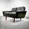 Vintage Model 64 Two-Seater Sofa in Original Black Leather by Georg Thams for Vejen Polstermøbelfabrik, 1960s, Image 12