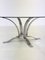 Mid-Century Modern Coffee Table in Glass with Chrome Frame 4