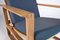 Vintage Danish Armchair and Stool in Oak by Børge Mogensen for Fredericia, 1950s, Set of 2 5