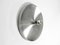 Large Mid-Century Space Age Round Aluminum Ceiling or Wall Lamp from Honsel, 1960s 2