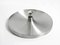 Large Mid-Century Space Age Round Aluminum Ceiling or Wall Lamp from Honsel, 1960s 4