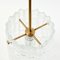 Mid-Century Crystal Glass and Brass Pendant attributed to Carl Fagerlund for Orrefors, Sweden, 1960s 7