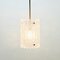 Mid-Century Crystal Glass and Brass Pendant attributed to Carl Fagerlund for Orrefors, Sweden, 1960s 4