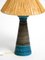 Blaue Rimini Tischlampe aus Keramik von Aldo Londi für Bitossi, Italien, 1960er 14