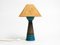Blaue Rimini Tischlampe aus Keramik von Aldo Londi für Bitossi, Italien, 1960er 16