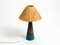 Blaue Rimini Tischlampe aus Keramik von Aldo Londi für Bitossi, Italien, 1960er 2