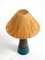 Blaue Rimini Tischlampe aus Keramik von Aldo Londi für Bitossi, Italien, 1960er 3