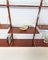 Mid-Century Modern Danish Shelving System Bookcase in Teak and Brass, 1960s, Image 3