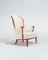 Juego de Sillones suecos de crema Boucle de Carl Malmsten para OH Sjögren, años 50, Imagen 4