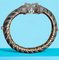 Bangle Bracelet in 18 Karat White and Yellow Gold with Diamonds, Rubies and Enamel Elephant Heads 6