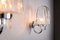Wall Lamps with Chromed Frame and Bubble Glass Shades from Glashütte Limburg, Set of 2 7