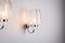 Wall Lamps with Chromed Frame and Bubble Glass Shades from Glashütte Limburg, Set of 2 6