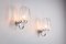 Wall Lamps with Chromed Frame and Bubble Glass Shades from Glashütte Limburg, Set of 2 2