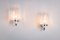 Wall Lamps with Chromed Frame and Bubble Glass Shades from Glashütte Limburg, Set of 2 4