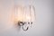 Wall Lamps with Chromed Frame and Bubble Glass Shades from Glashütte Limburg, Set of 2 8
