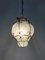 Venetian Cage Lantern Suspension in Milk Glass, Murano, Italy, 1970s-1980s 2