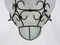 Venetian Cage Lantern Suspension in Milk Glass, Murano, Italy, 1970s-1980s 7