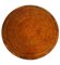 Regency Style Revolving Bookcase Drum Table in Hand Dyed Whiskey Brown, 1940s, Image 2