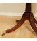 Regency Style Revolving Bookcase Drum Table in Hand Dyed Whiskey Brown, 1940s, Image 7