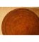 Regency Style Revolving Bookcase Drum Table in Hand Dyed Whiskey Brown, 1940s, Image 5