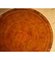 Regency Style Revolving Bookcase Drum Table in Hand Dyed Whiskey Brown, 1940s, Image 4