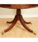 Regency Style Revolving Bookcase Drum Table in Hand Dyed Whiskey Brown, 1940s, Image 6