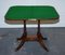 Georgian Folding Games Table with Brass Castors 8