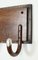 Vintage Art Deco Sterling Siilver Mounted Hat Coat Wall Rack, 1920 11