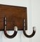Vintage Art Deco Sterling Siilver Mounted Hat Coat Wall Rack, 1920 8