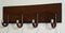 Vintage Art Deco Sterling Siilver Mounted Hat Coat Wall Rack, 1920 3