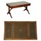 Vintage Regency Style Desk with Green Leather 1