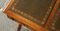 Vintage Regency Style Desk with Green Leather 15