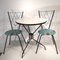 Vintage Dining Set with 1 Table and 2 Chairs, Image 1