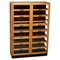 Mueble de vidrio y madera, Alemania, años 60, Imagen 1