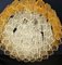 Lámpara de araña Barovier Murano vintage en ámbar y cristal, Venecia, Italia, 1981, Imagen 4