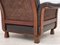 Scandinavian Armchair in Brown Furniture Leather & Teak Wood Legs, 1970s 3