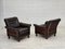 Scandinavian Armchair in Brown Furniture Leather & Teak Wood Legs, 1970s 15